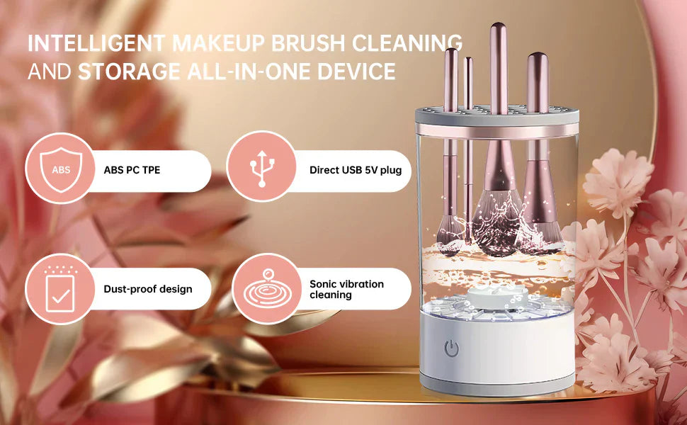 Automatic Makeup Brush Cleaner